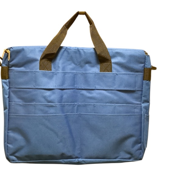 Blue and Black Bag with Durable Fabric and small coin bag & Detachable Strap NEW - Picture 2 of 4